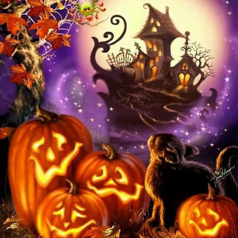 Poster Halloween Diamond Painting Kit DIY Craft