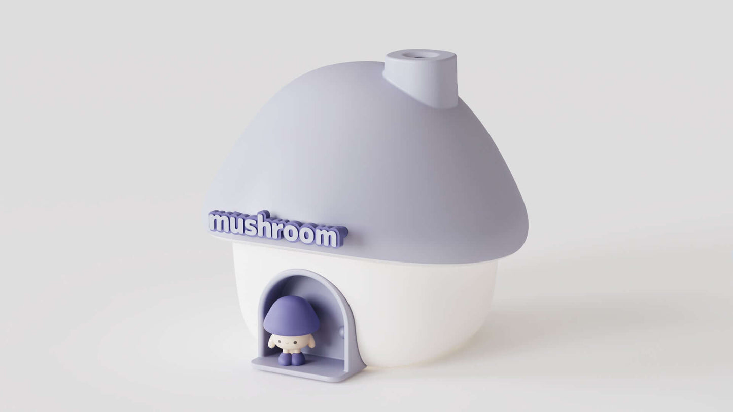 Mushroom House Ambience Light Mute Humidifier
