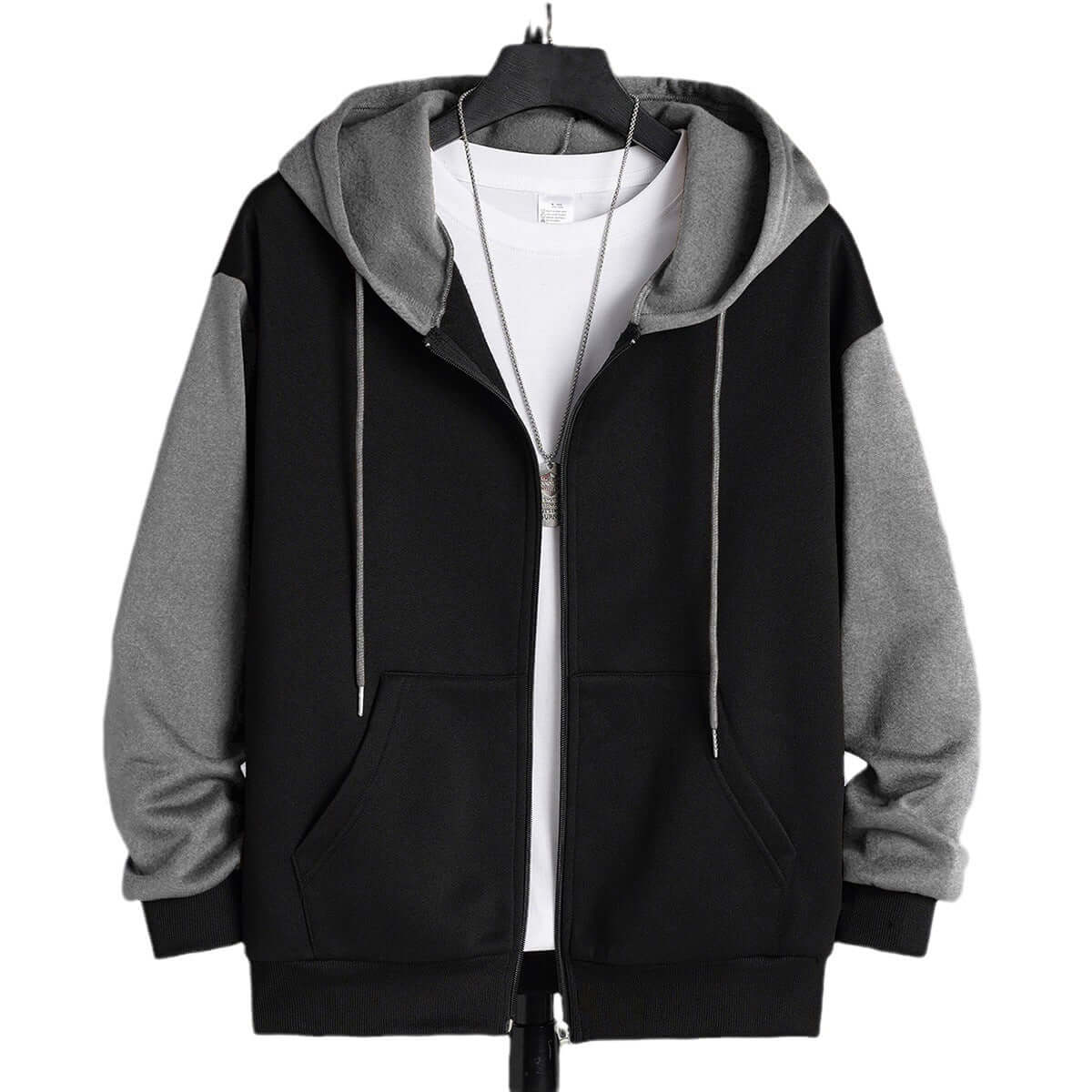 Zipper Hooded Sweater Men's Sports And Leisure