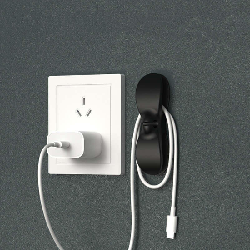 Wire Cable Organizer Plug Retainer Management Clip Adhesive Power Cord Winder Home Kitchen Appliances Durable Winder