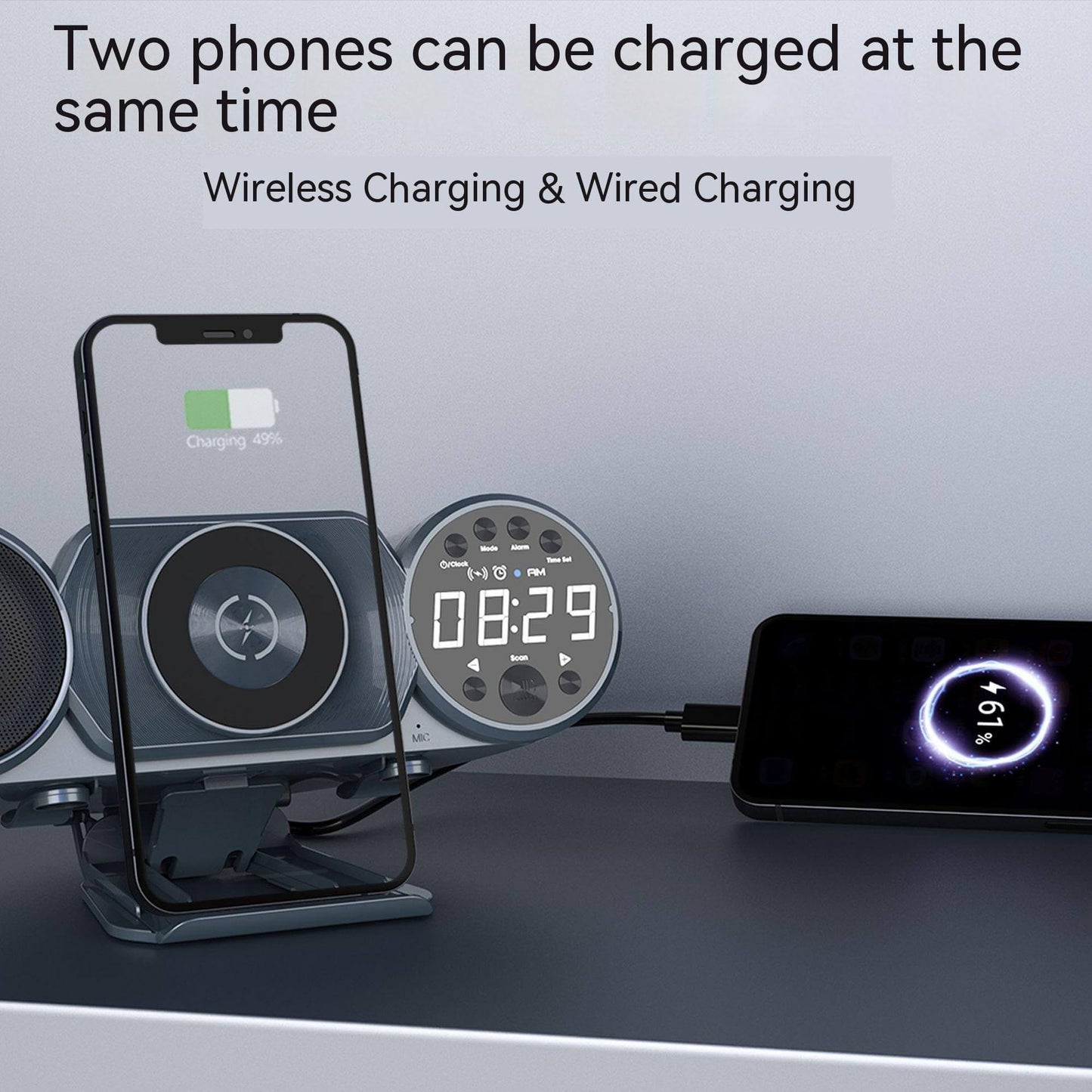 Ambience Light Wireless Charger Bluetooth Audio