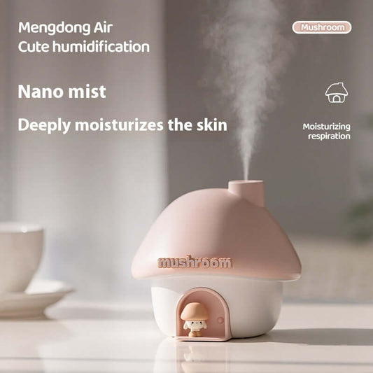 Mushroom House Ambience Light Mute Humidifier