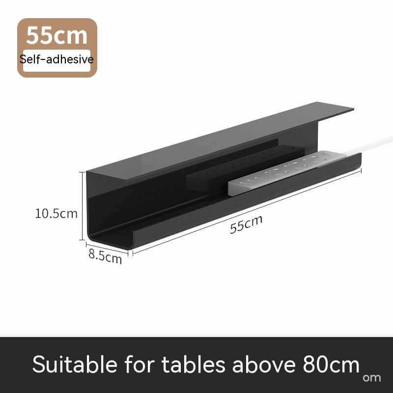 Cable Management Rack Punch-free Storage Box Computer Desk Bottom Wire Fixed Power Strip